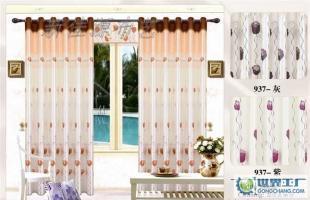 新佳源布藝簡式窗簾 抽象玫瑰設計，既大方又不失浪漫